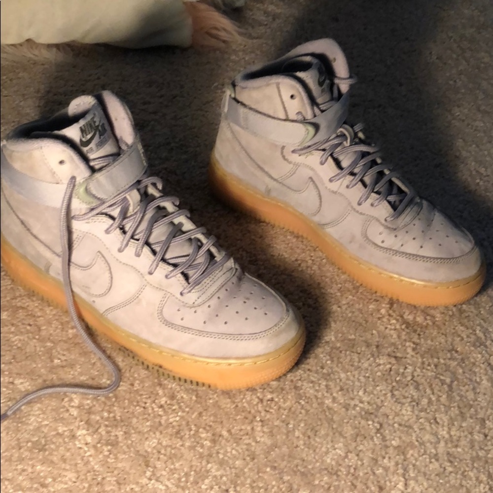 Grey Air Force 1s
